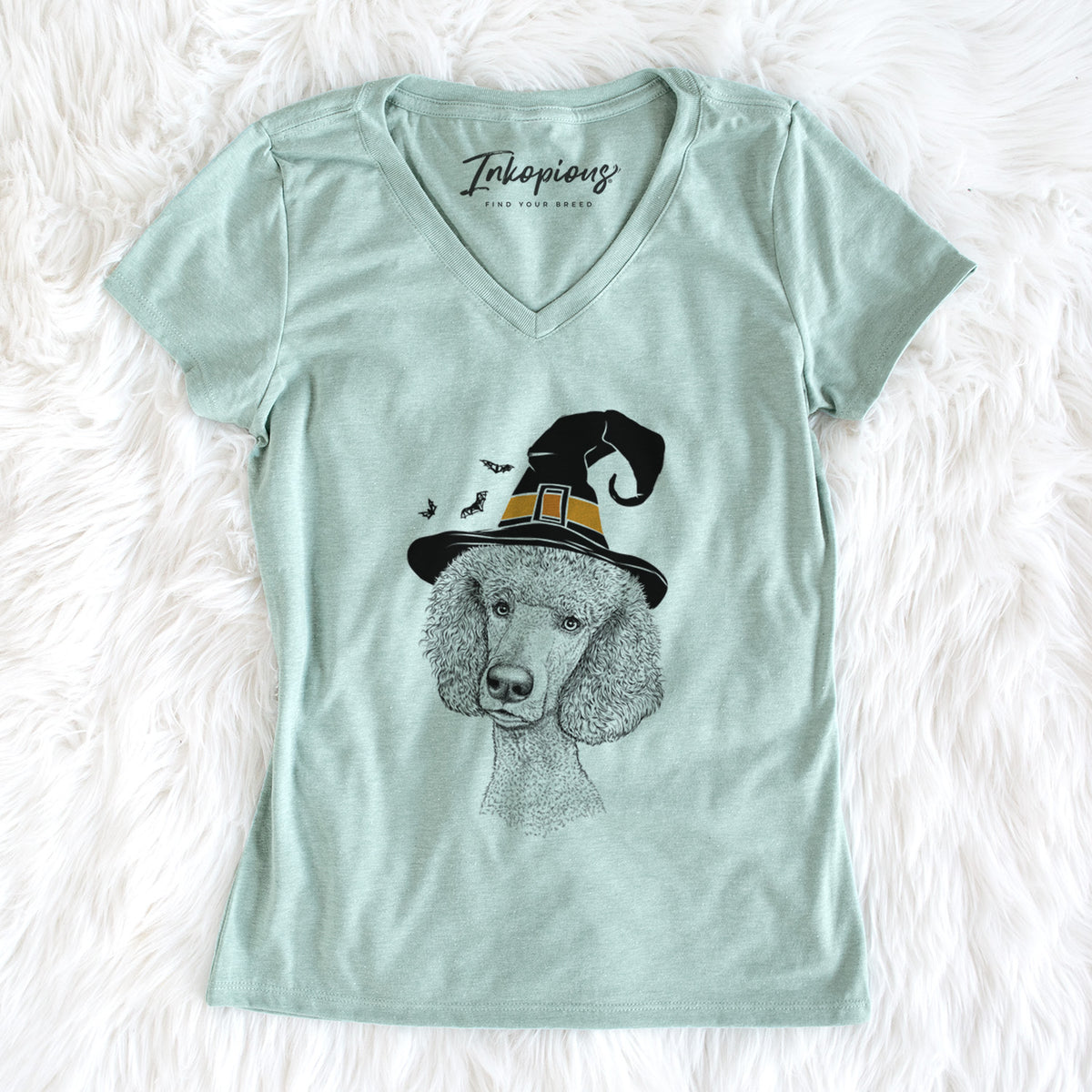 Witch Yuki the Poodle - Women's Perfect V-neck Shirt