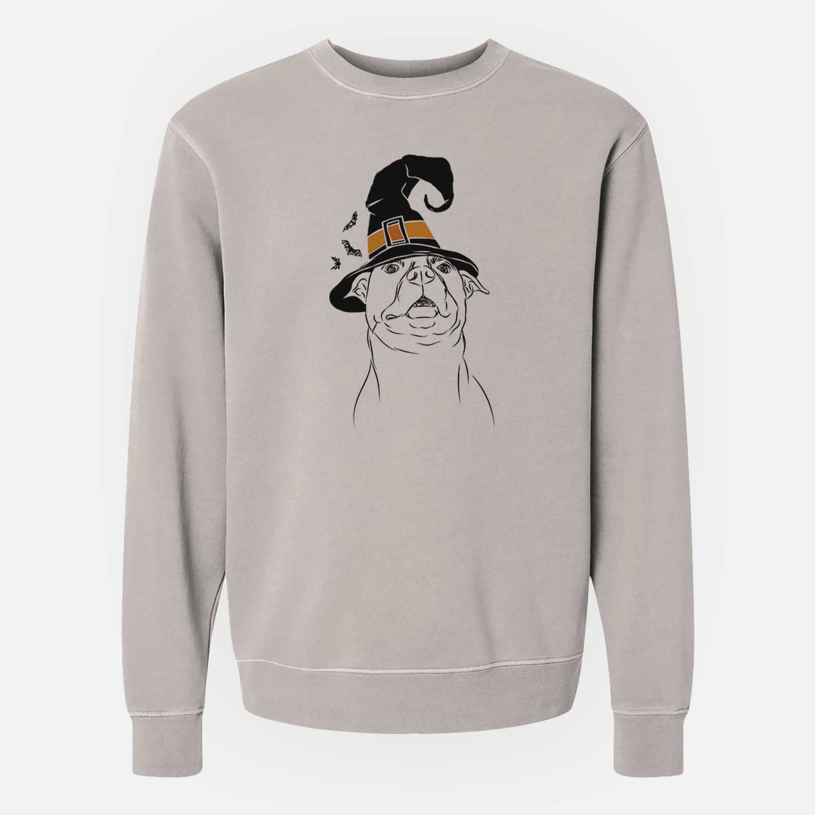 Witch Zada the Pitbull - Unisex Pigment Dyed Crew Sweatshirt