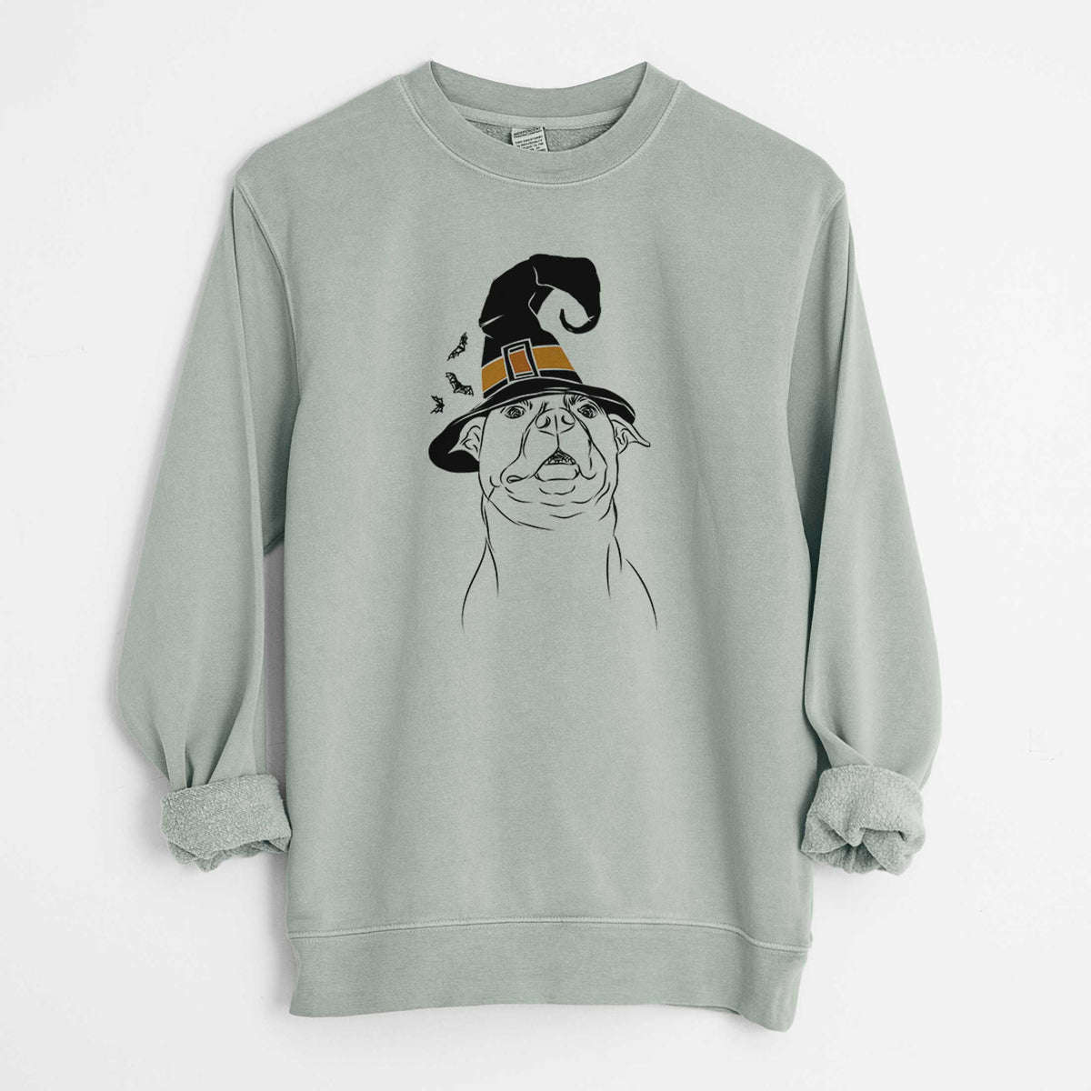 Witch Zada the Pitbull - Unisex Pigment Dyed Crew Sweatshirt