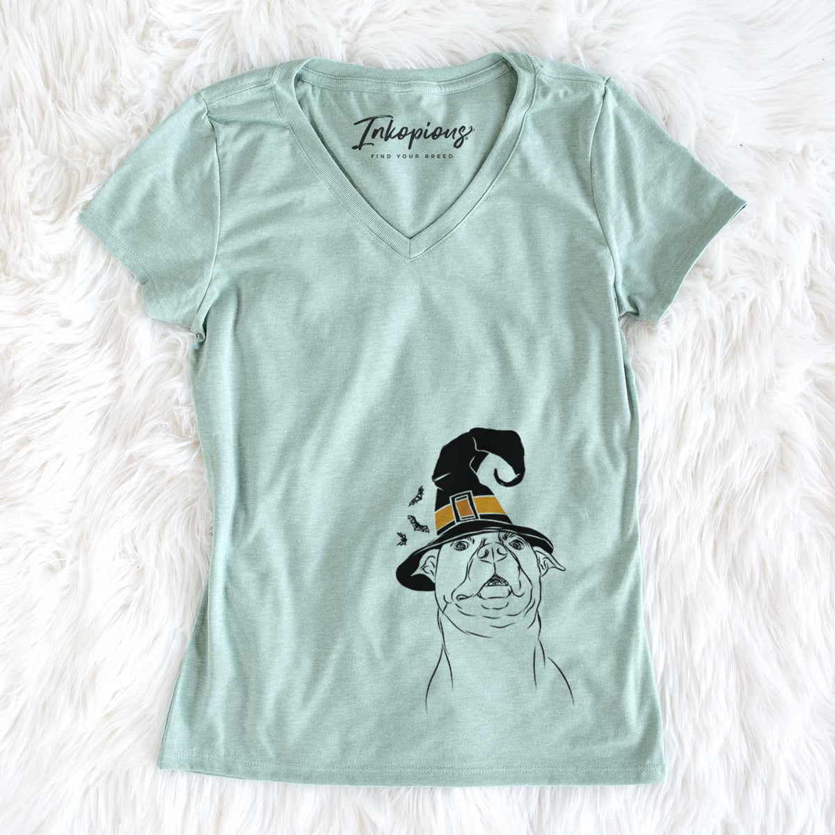 Witch Zada the Pitbull - Women's V-neck Shirt