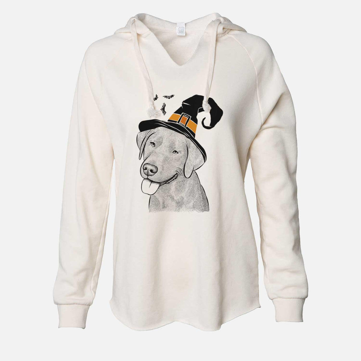 Witch Zeppelin the Black Labrador - Cali Wave Hooded Sweatshirt