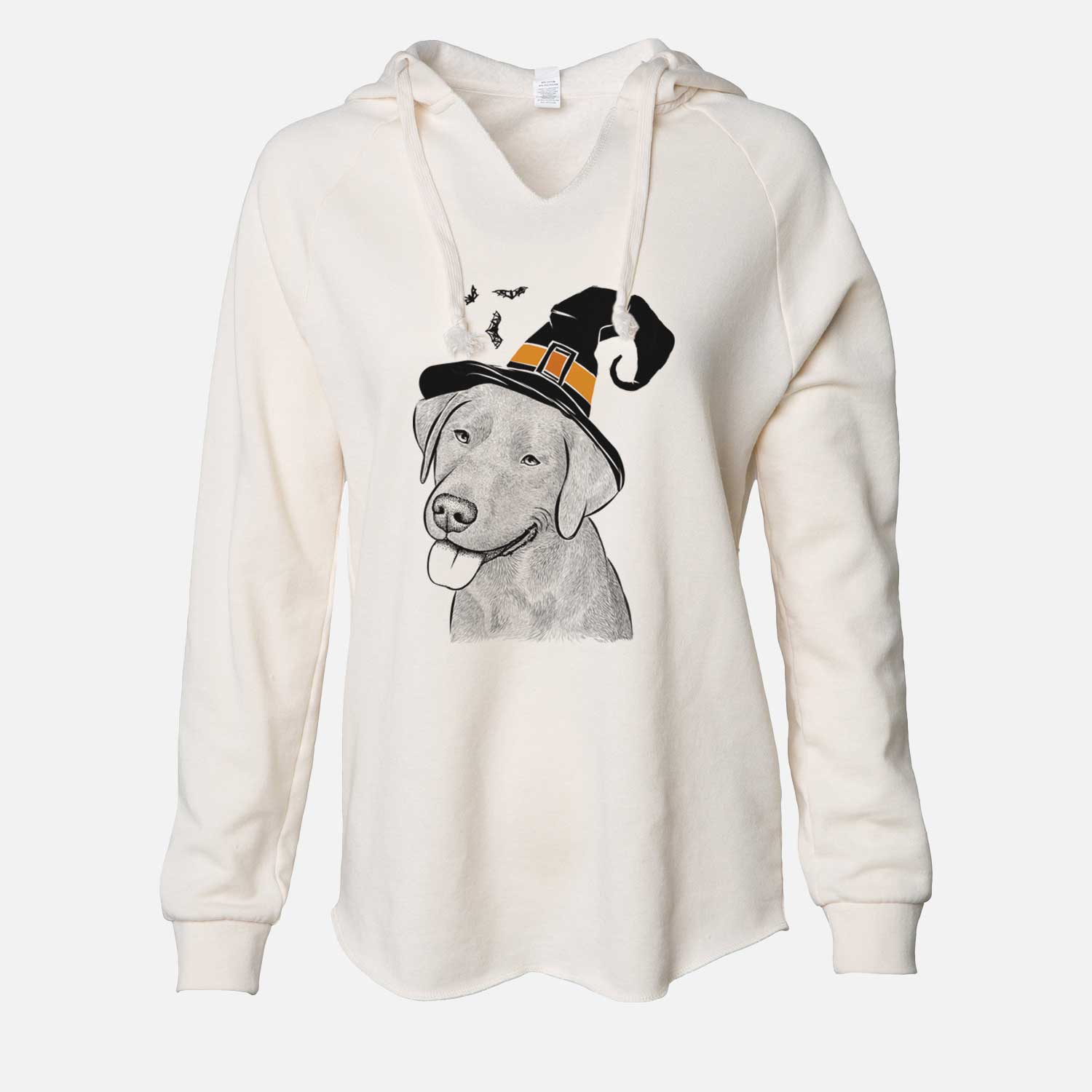 Witch Zeppelin the Black Labrador - Cali Wave Hooded Sweatshirt