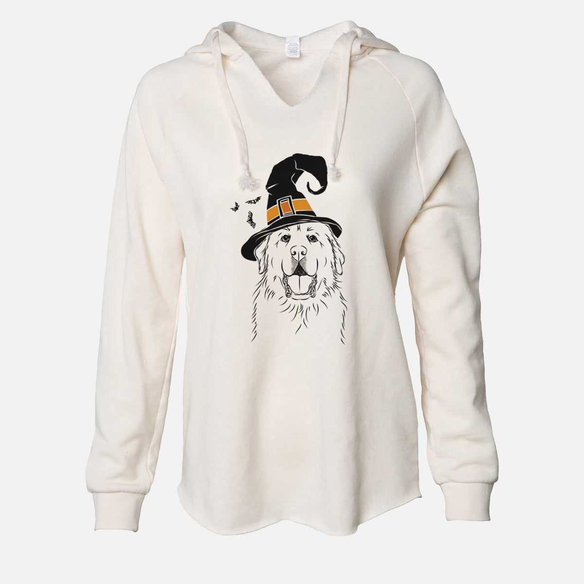 Witch Zeus the Great Pyrenees - Cali Wave Hooded Sweatshirt
