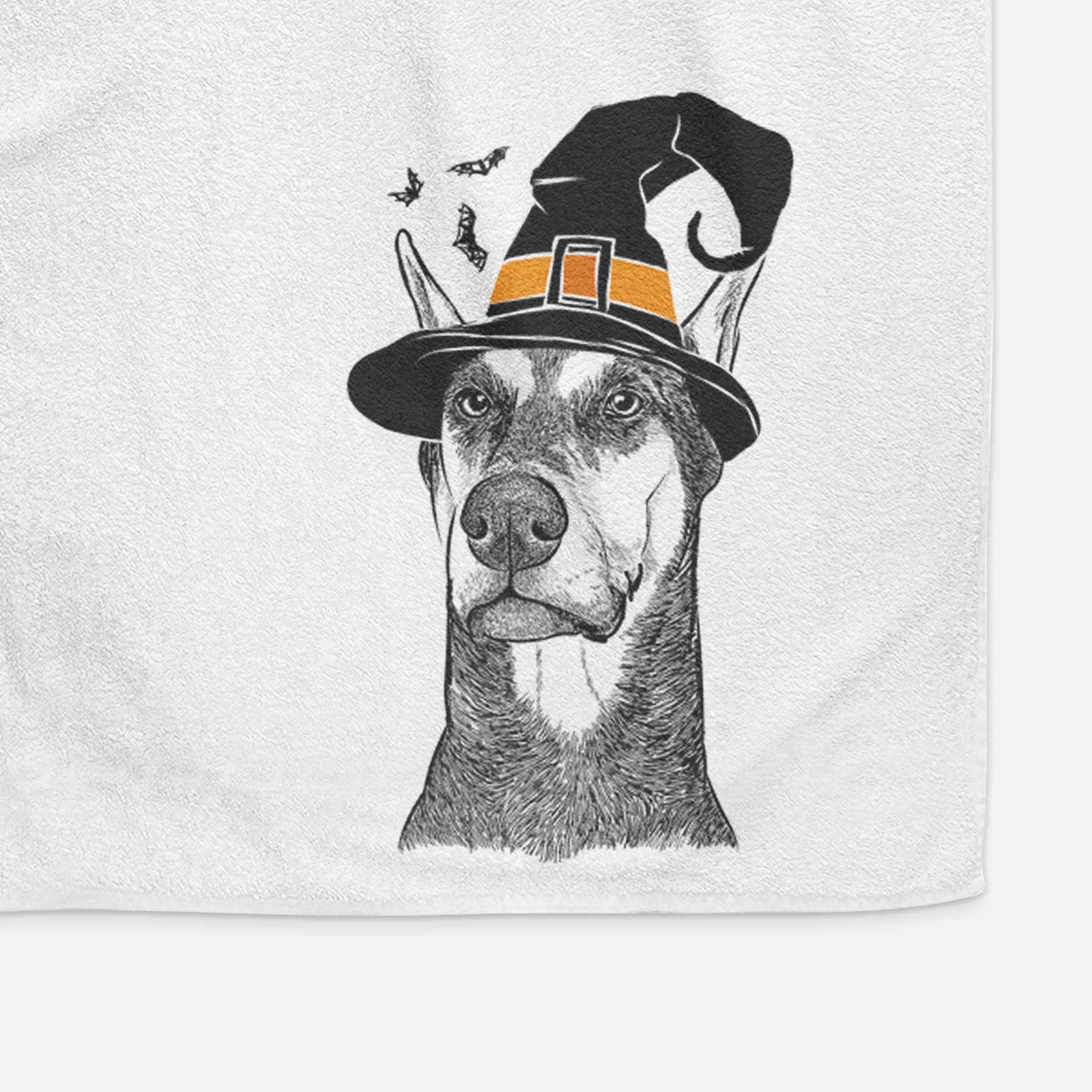 Zeus the Doberman Pinscher Decorative Hand Towel