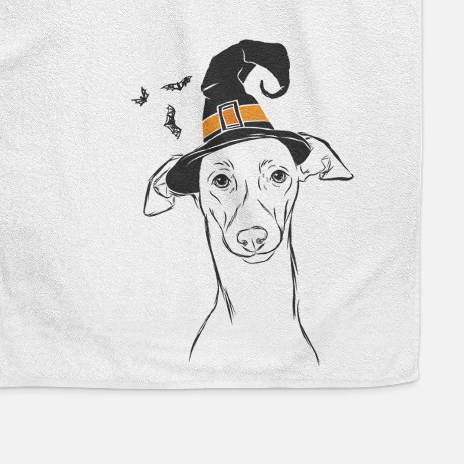 Ziggie the Italian Greyhound Decorative Hand Towel