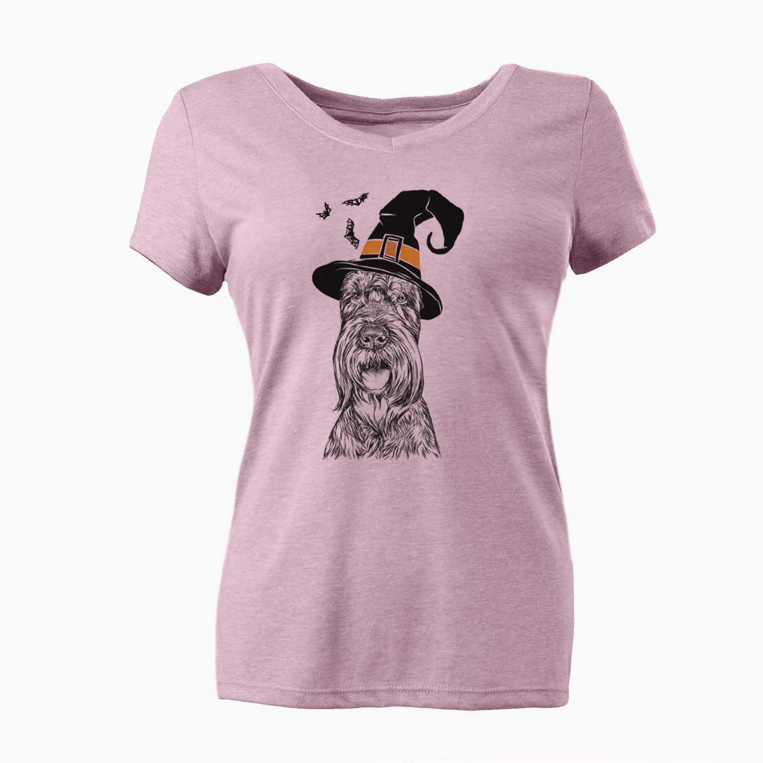 Witch Zuri the Giant Schnauzer - Women's V-neck Shirt