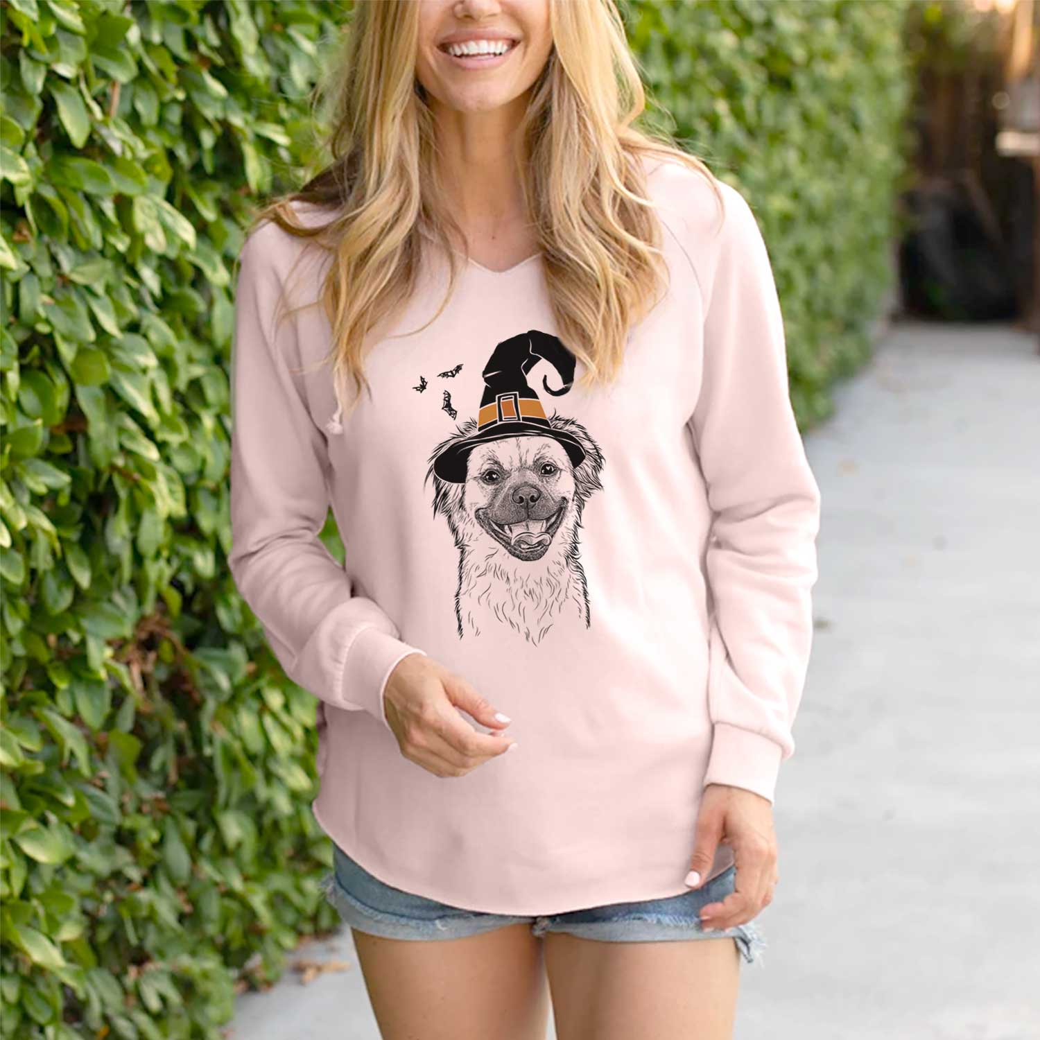 Witch Zuri the Spaniel Mix - Cali Wave Hooded Sweatshirt