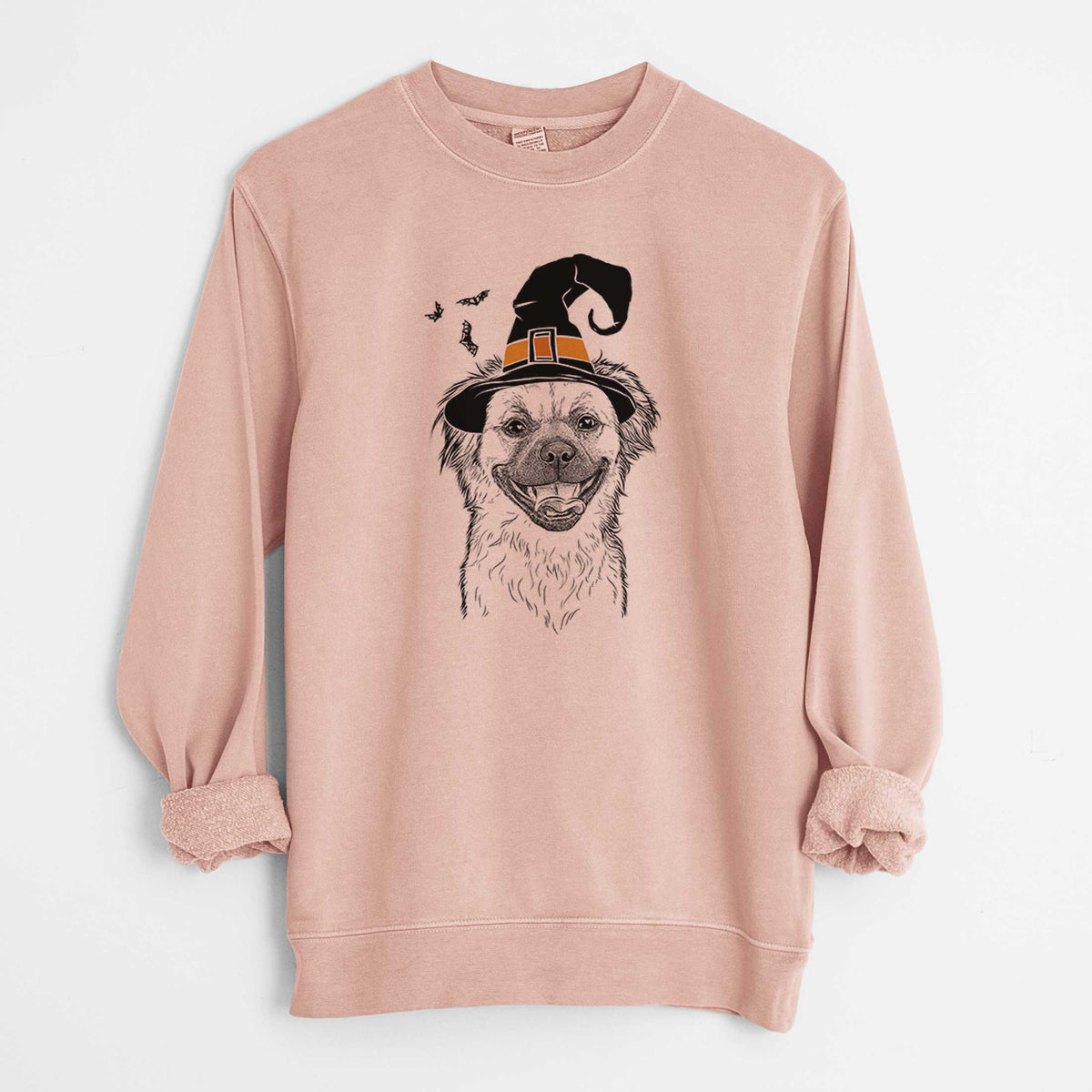 Witch Zuri the Spaniel Mix - Unisex Pigment Dyed Crew Sweatshirt