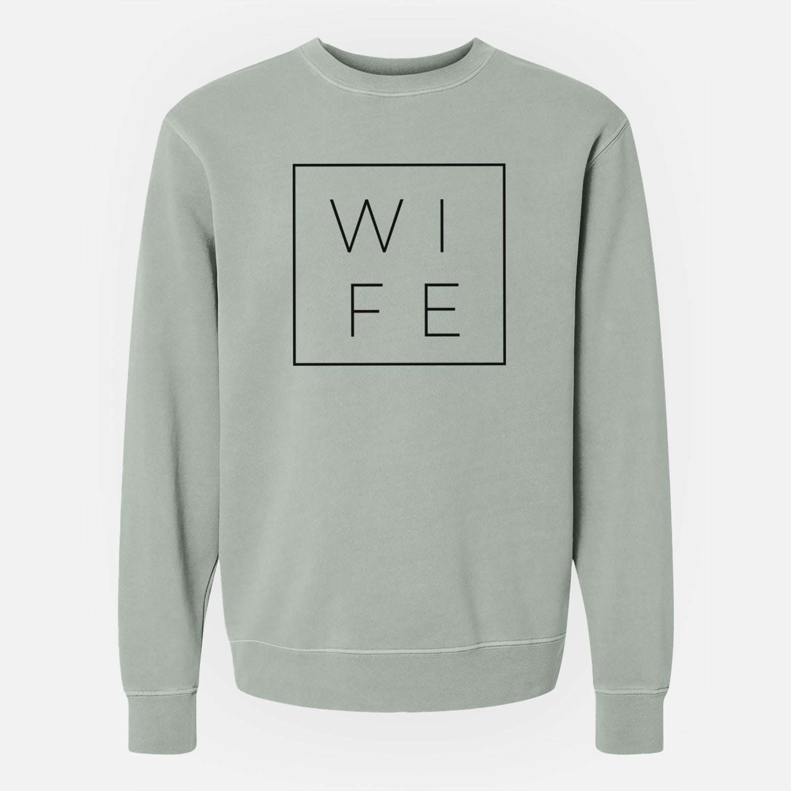 Wife Boxed - Unisex Pigment Dyed Crew Sweatshirt