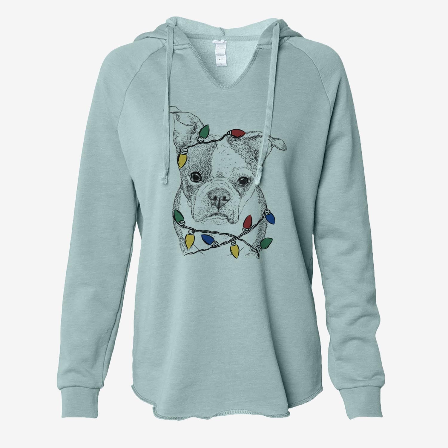 Bandit the Boston Terrier - Cali Wave Hooded Sweatshirt