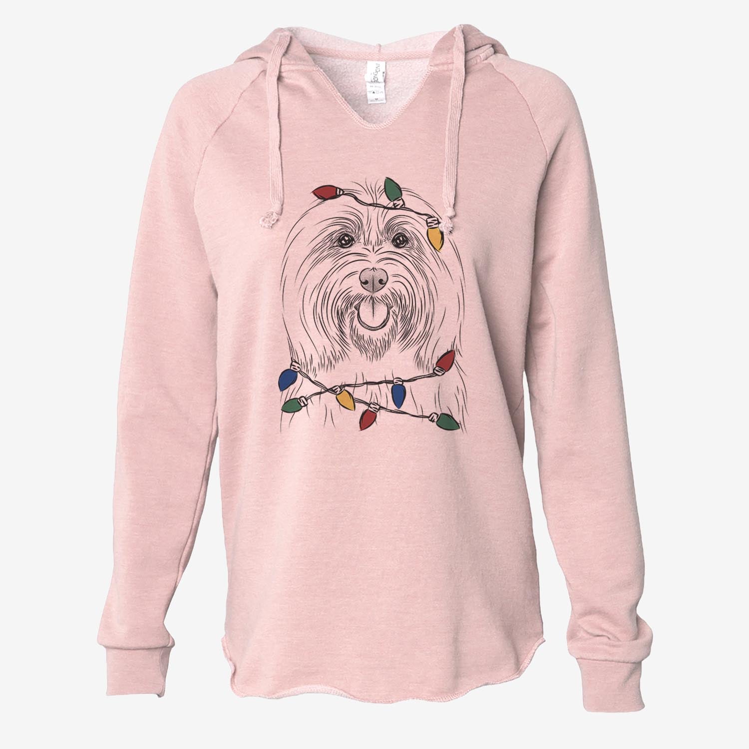 Claude the Coton de Tulear - Cali Wave Hooded Sweatshirt