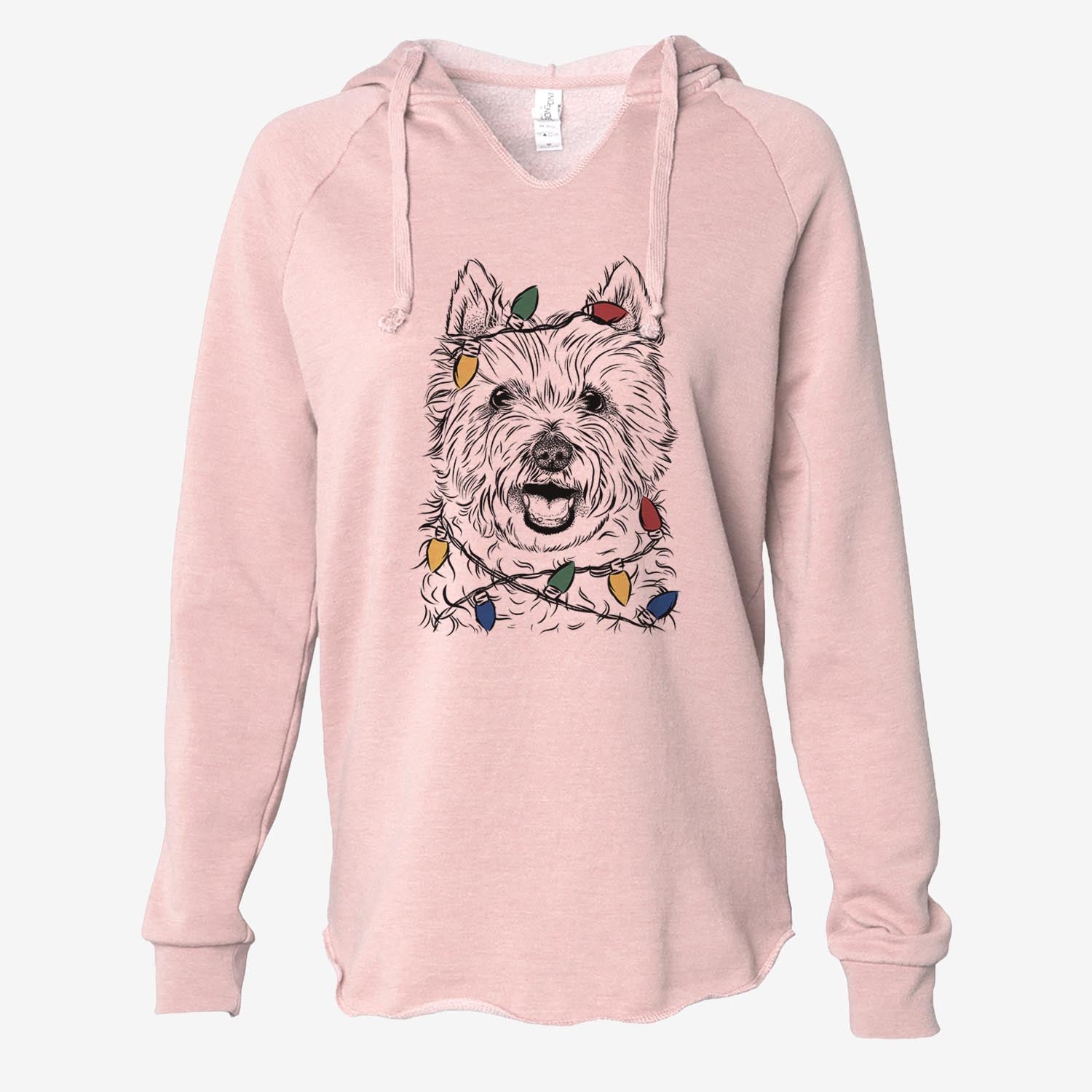 Kami the West Highland Terrier - Cali Wave Hooded Sweatshirt