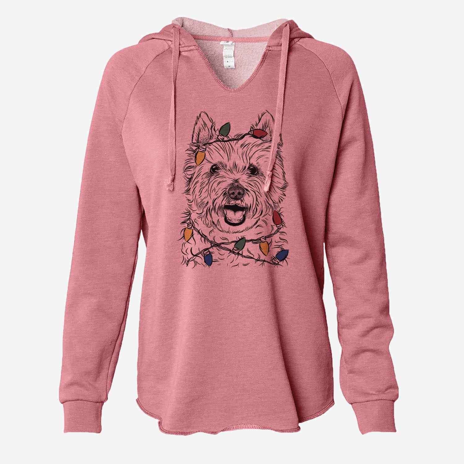 Kami the West Highland Terrier - Cali Wave Hooded Sweatshirt