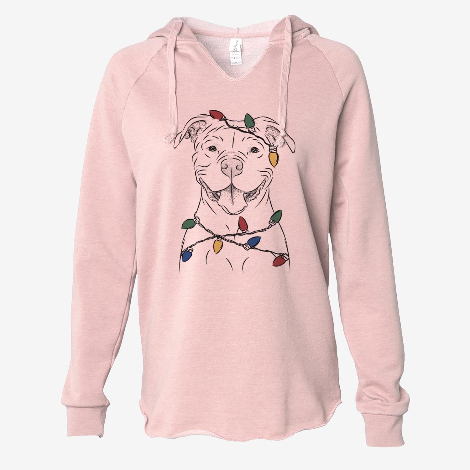 Tyson the American Bulldog - Cali Wave Hooded Sweatshirt