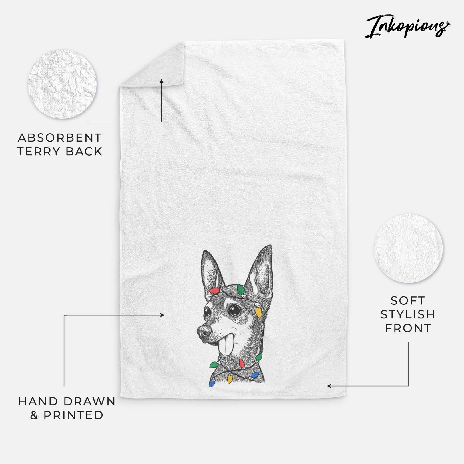 Aaron the Chihuahua Decorative Hand Towel