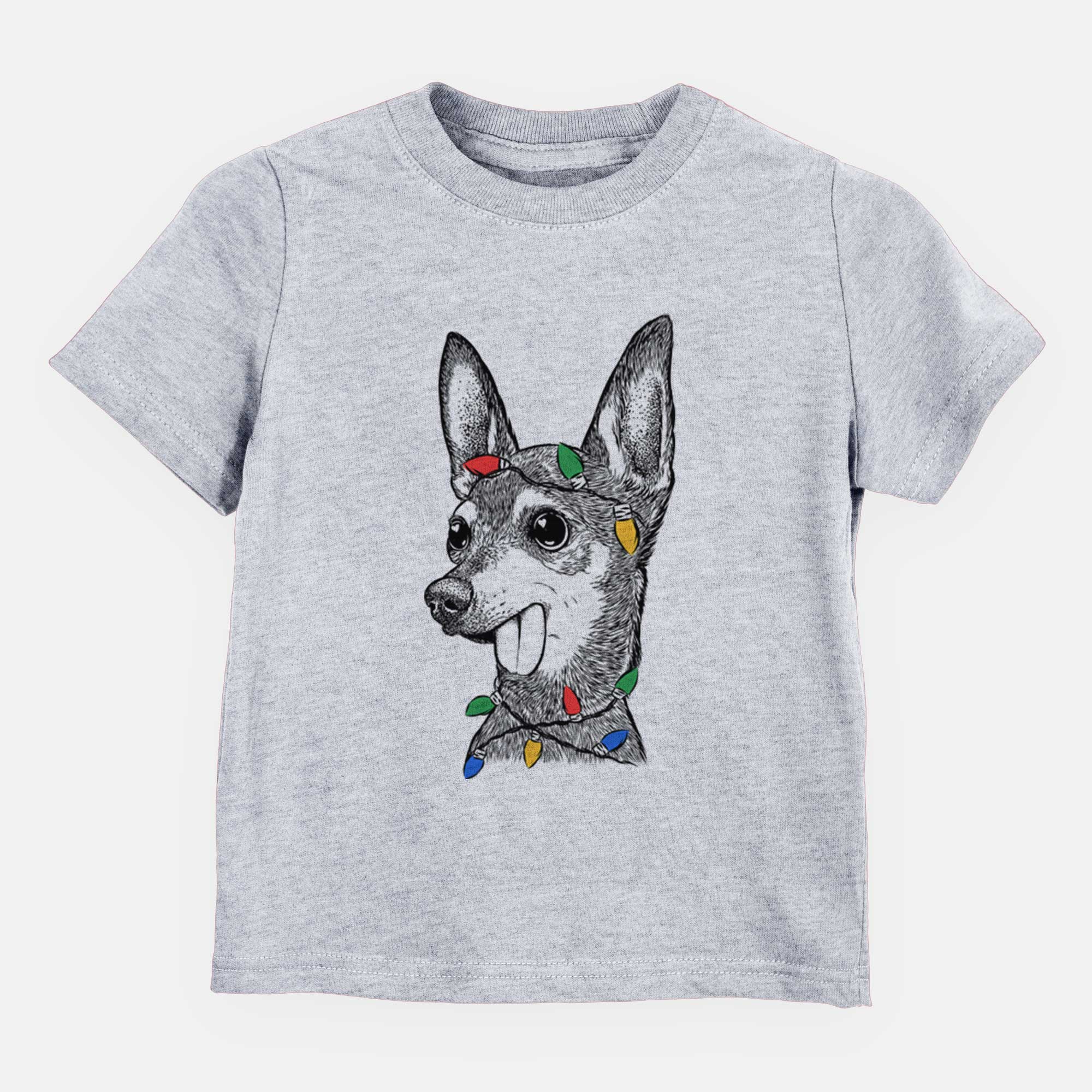 Christmas Lights Aaron the Chihuahua - Kids/Youth/Toddler Shirt