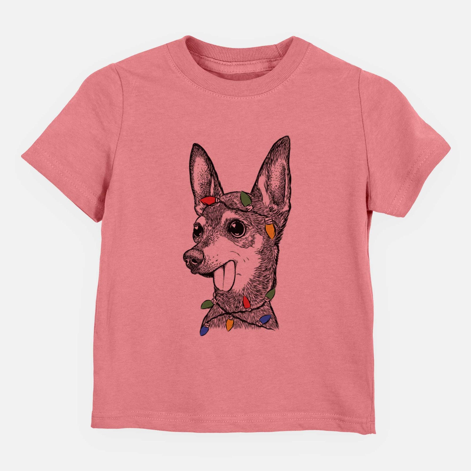 Christmas Lights Aaron the Chihuahua - Kids/Youth/Toddler Shirt