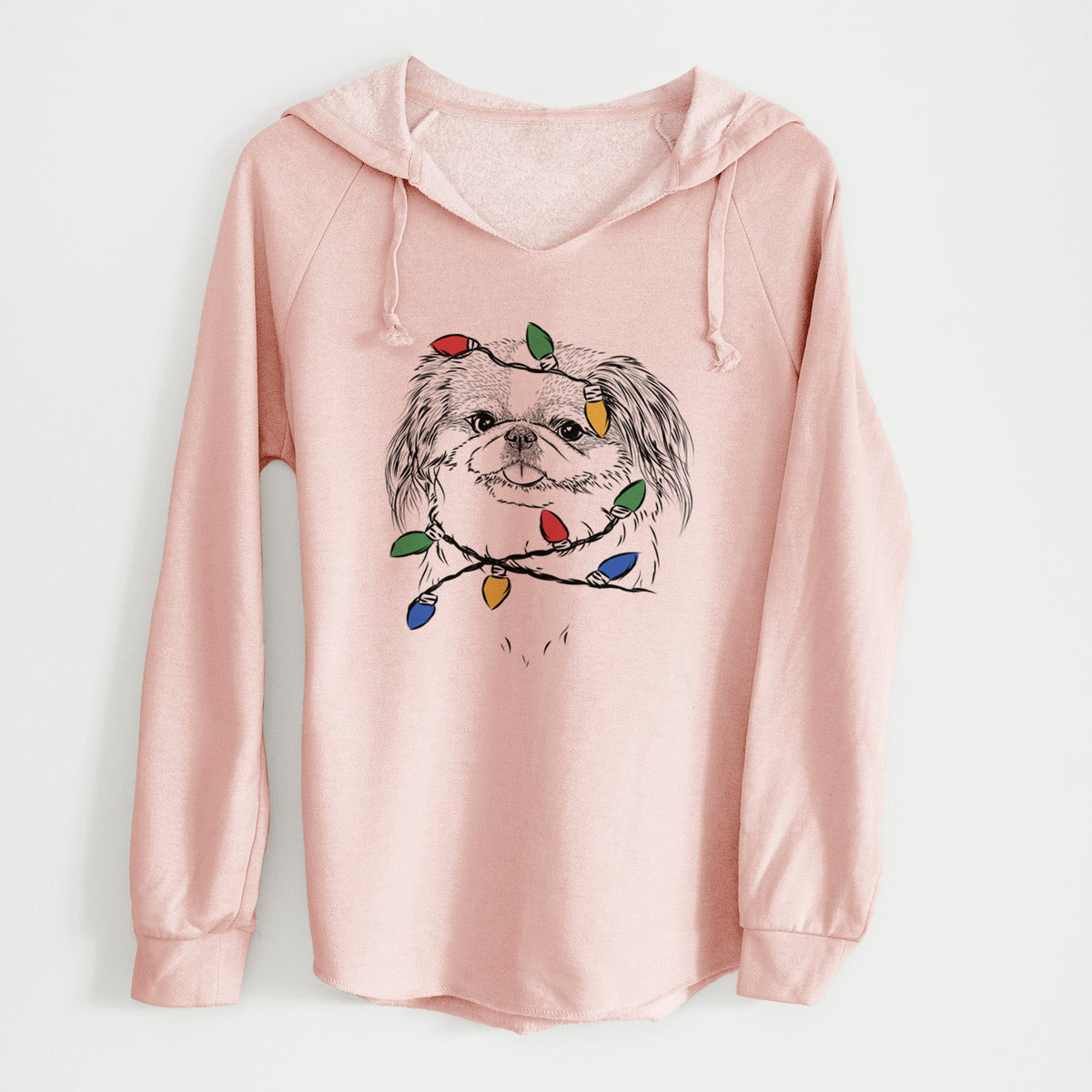 Christmas Lights Abra Bean the Pekingese - Cali Wave Hooded Sweatshirt