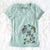 Christmas Lights Ace Boogie the Mixed Breed - Women's V-neck Shirt