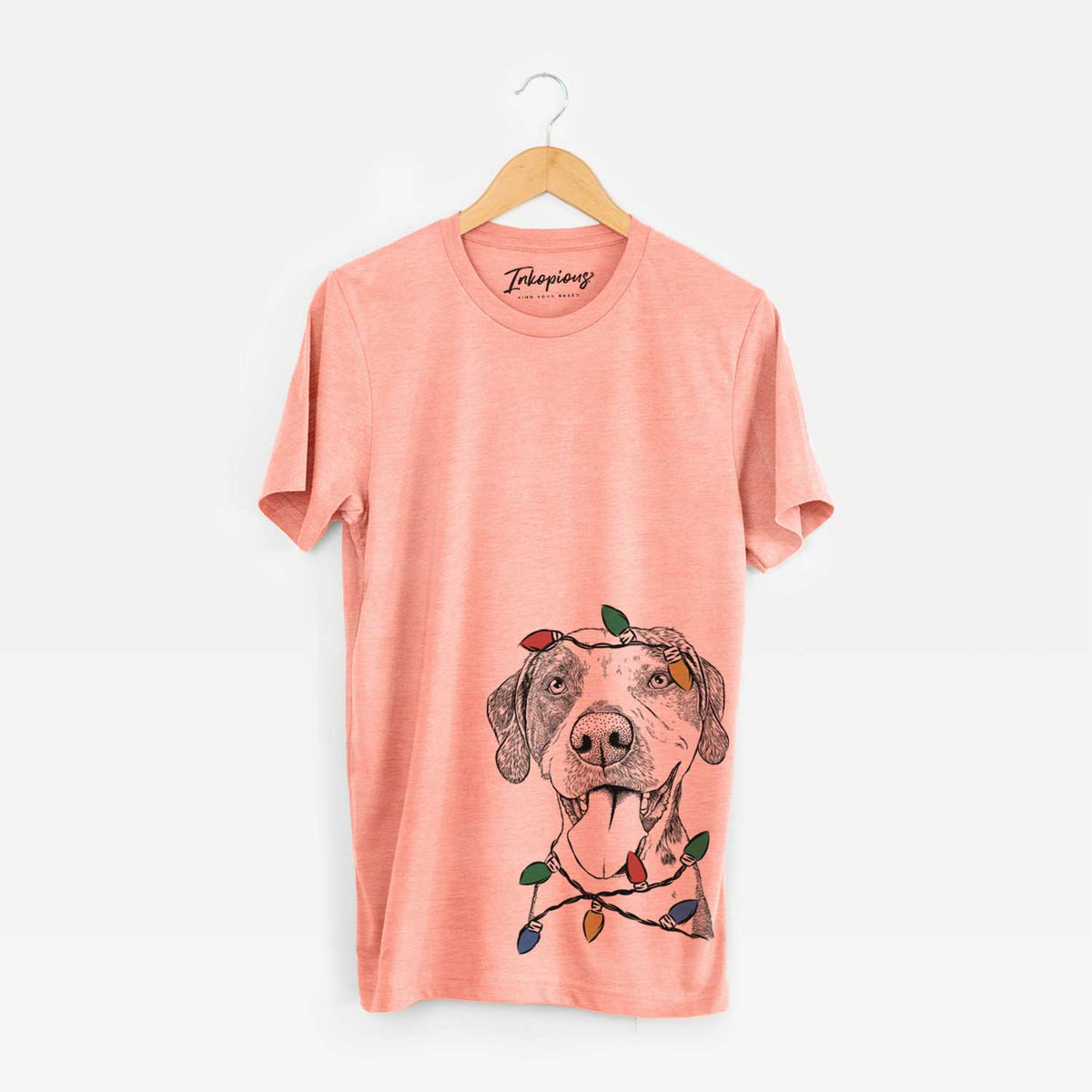 Christmas Lights Ace Boogie the Mixed Breed - Unisex Crewneck