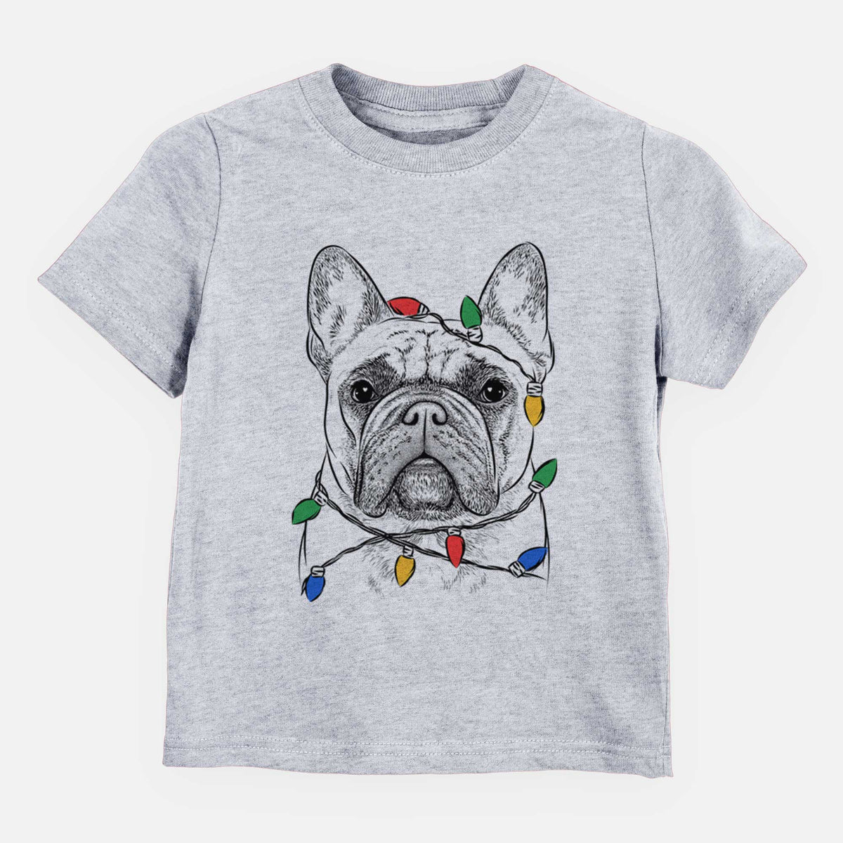 Christmas Lights Acelynn the French Bulldog - Kids/Youth/Toddler Shirt