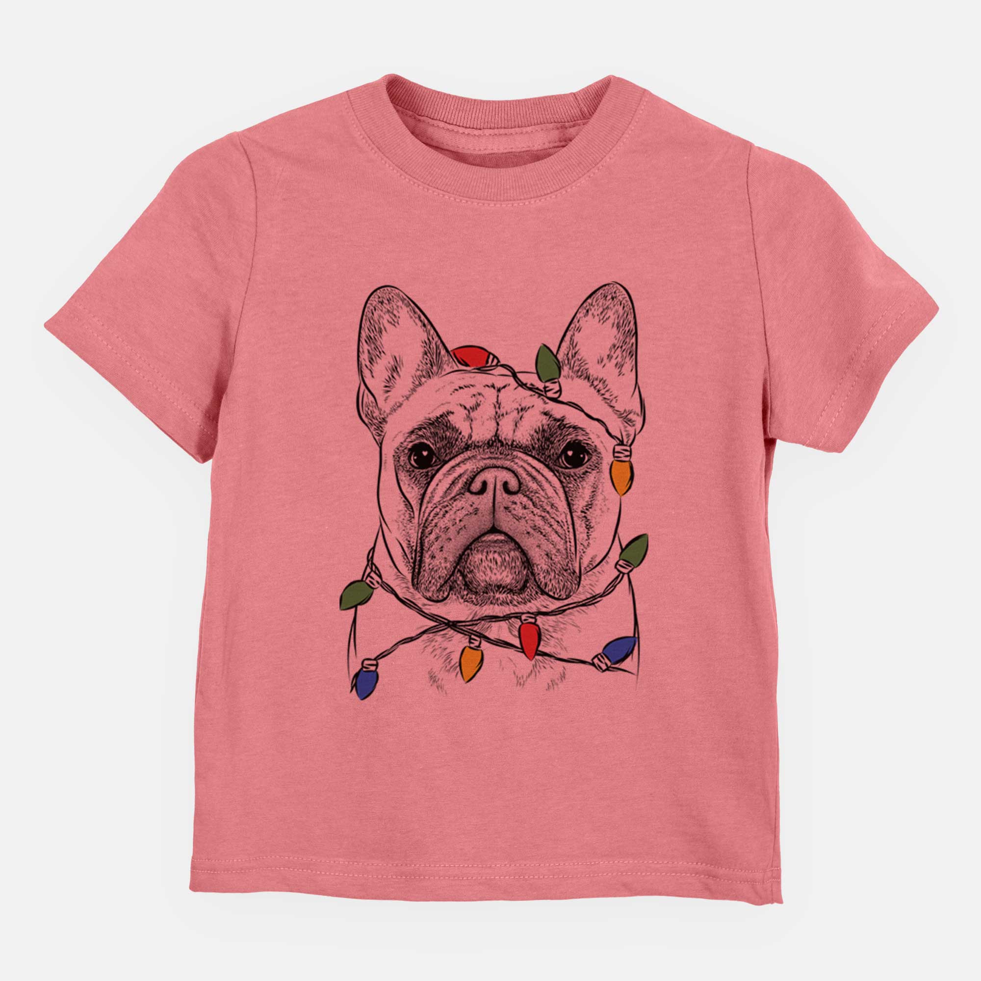 Christmas Lights Acelynn the French Bulldog - Kids/Youth/Toddler Shirt