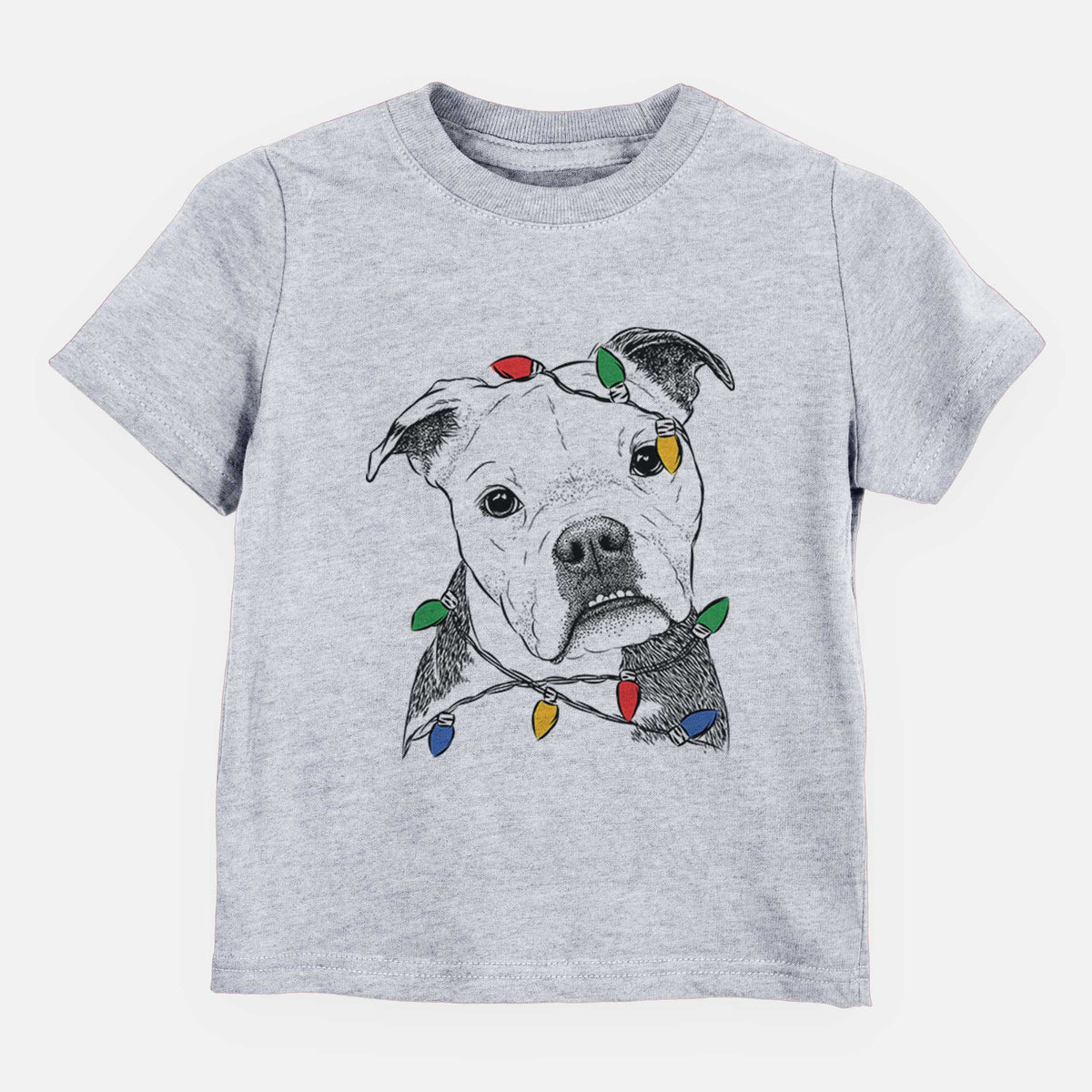 Christmas Lights Aggy the Olde English Bulldogge - Kids/Youth/Toddler Shirt