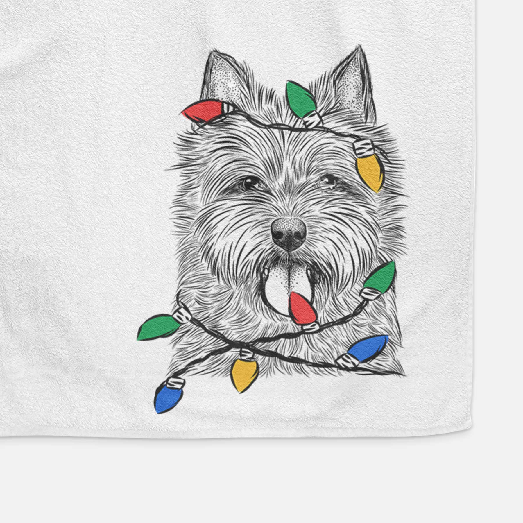 Alfie the Norwich Terrier Decorative Hand Towel