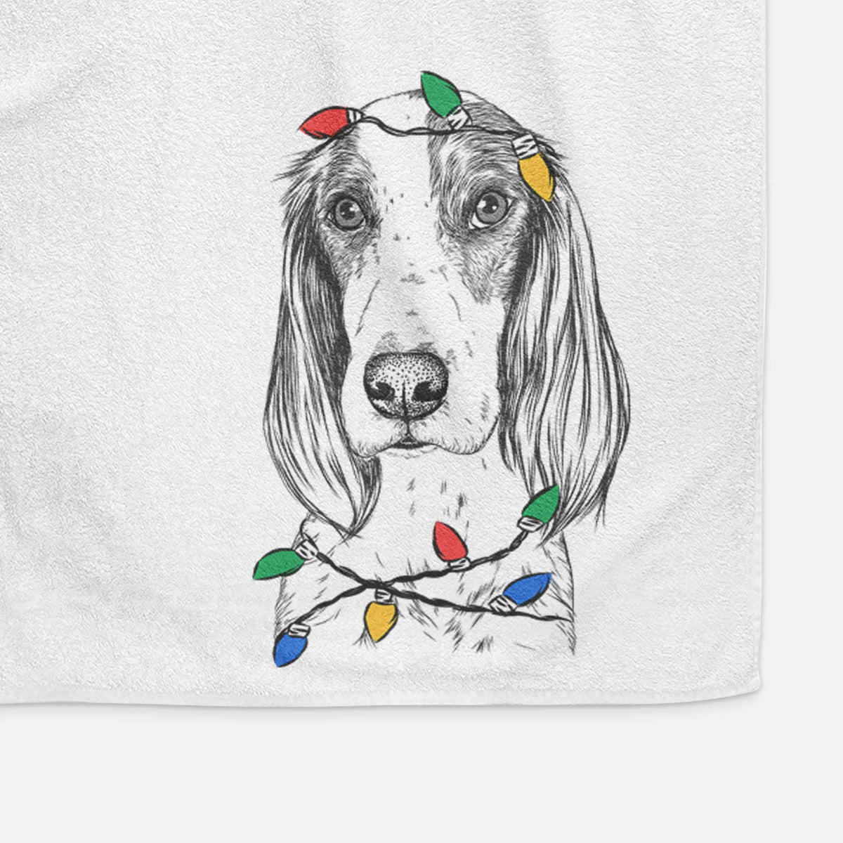 Aline the Irish Red and White Setter Decorative Hand Towel
