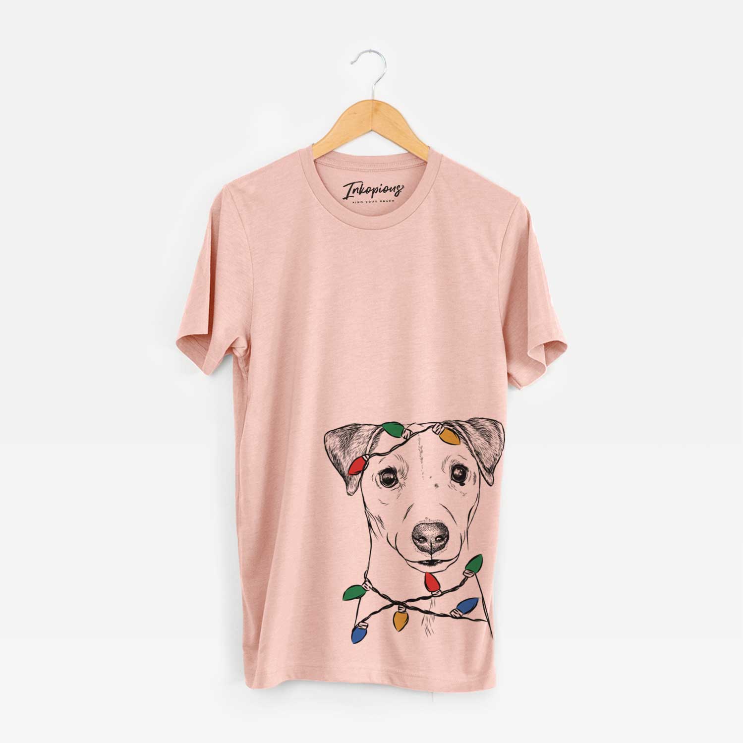 Christmas Lights Ally the Jack Russell Terrier - Unisex Crewneck