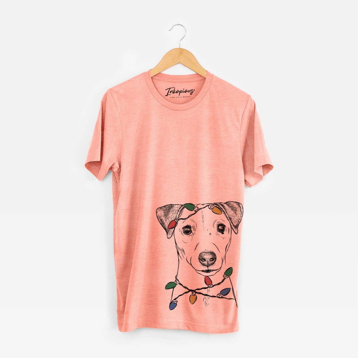 Christmas Lights Ally the Jack Russell Terrier - Unisex Crewneck