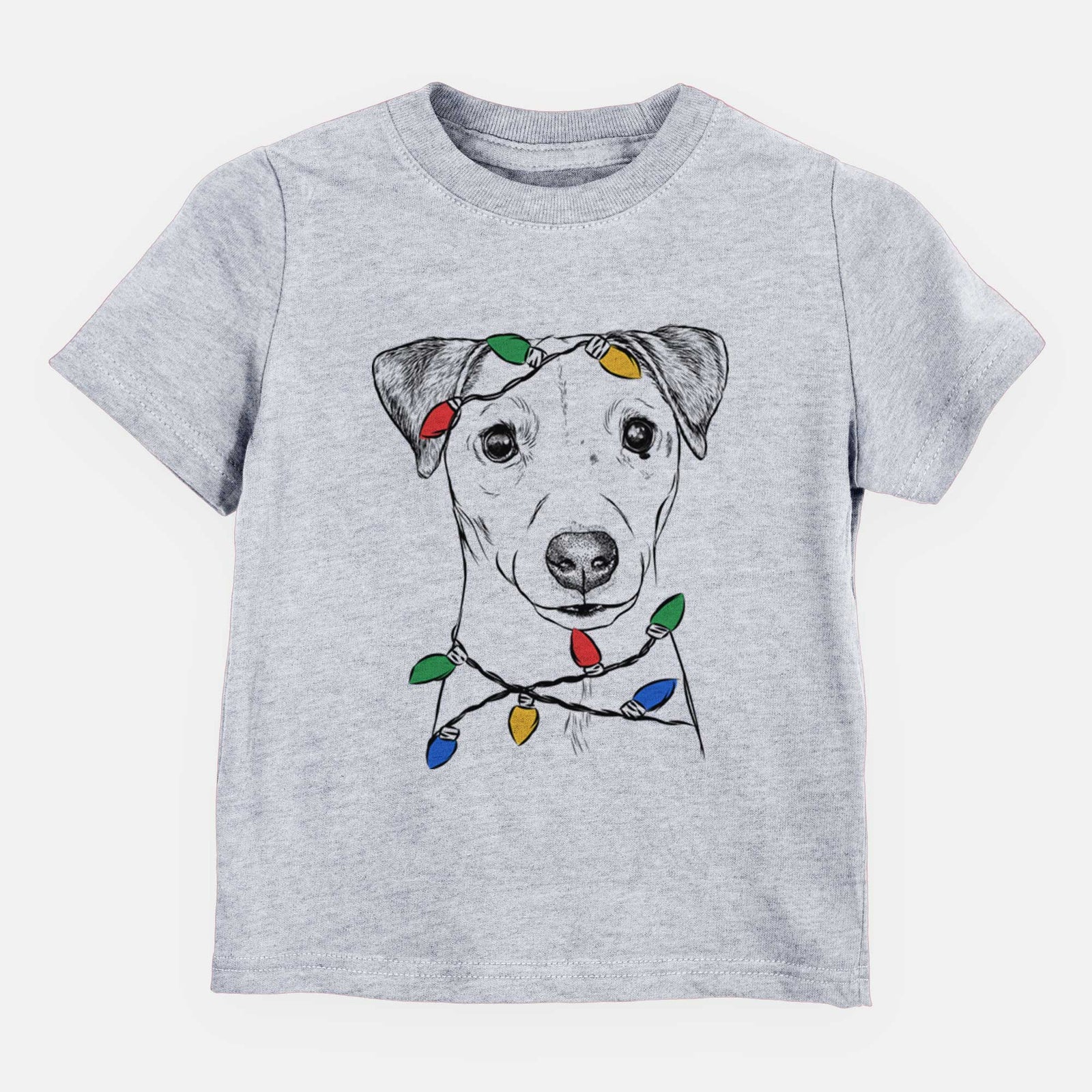 Christmas Lights Ally the Jack Russell Terrier - Kids/Youth/Toddler Shirt