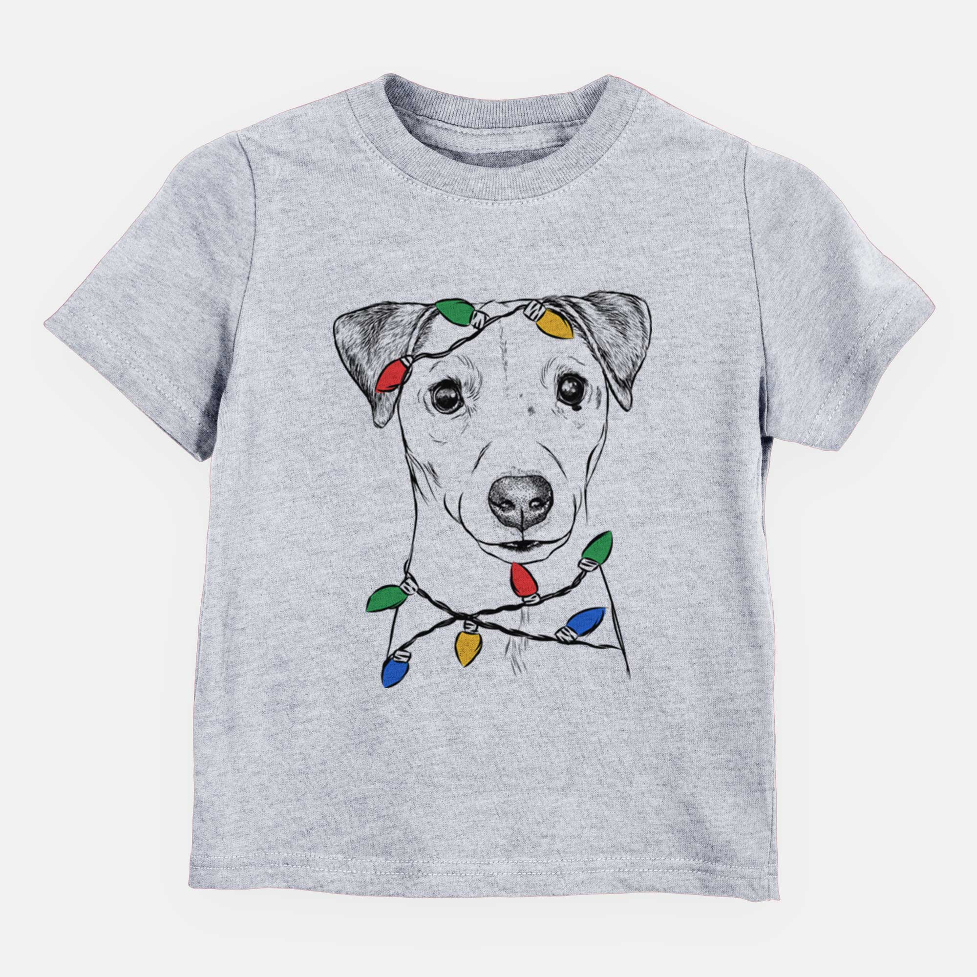 Christmas Lights Ally the Jack Russell Terrier - Kids/Youth/Toddler Shirt