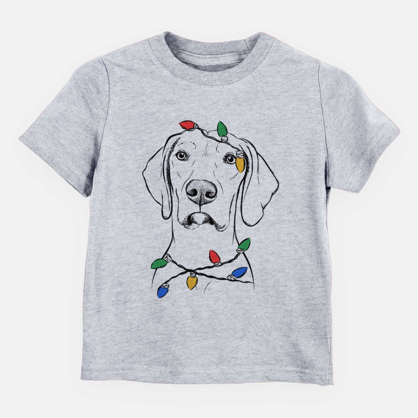 Christmas Lights Almond the Vizmaraner - Kids/Youth/Toddler Shirt