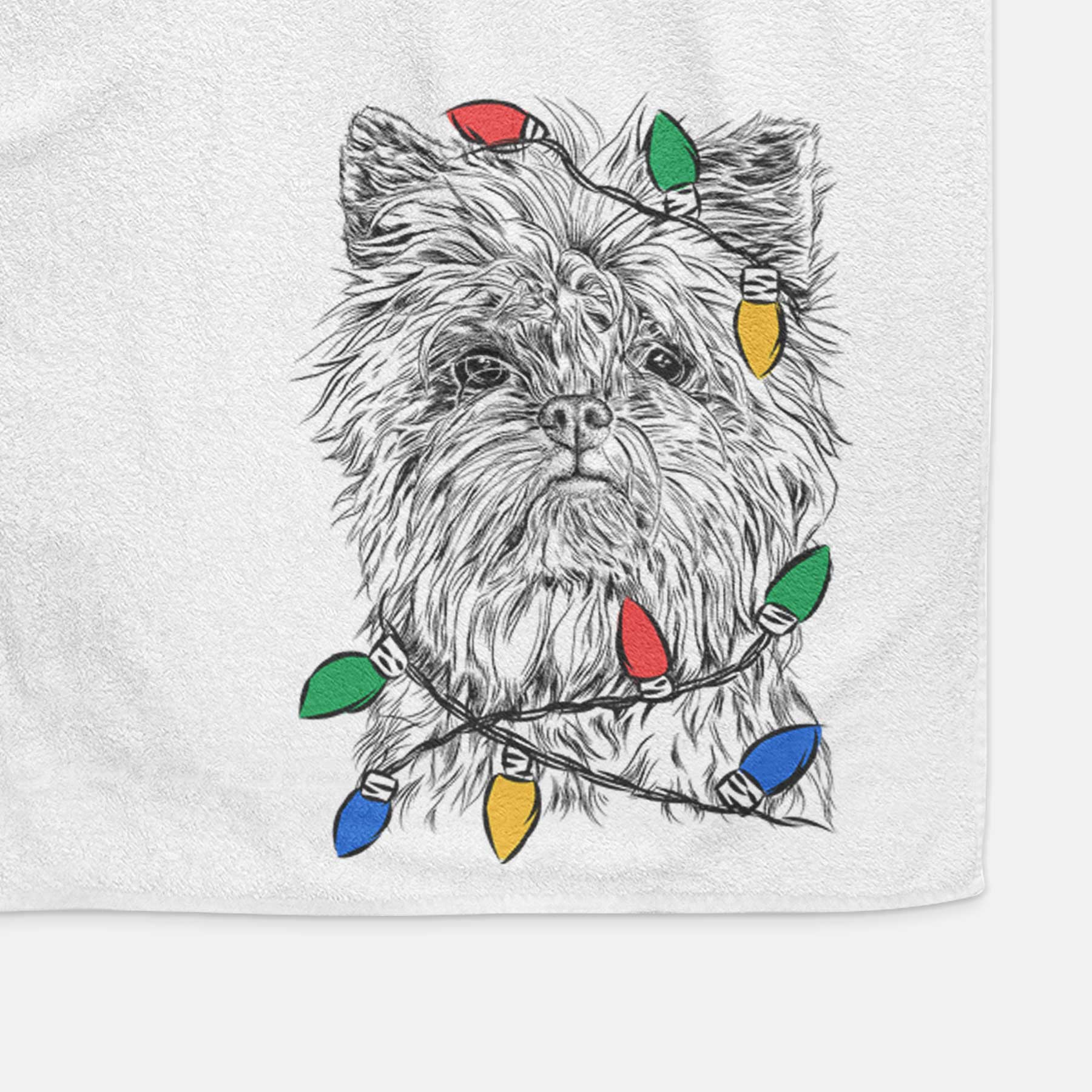 Alvin the Affenpinscher Decorative Hand Towel