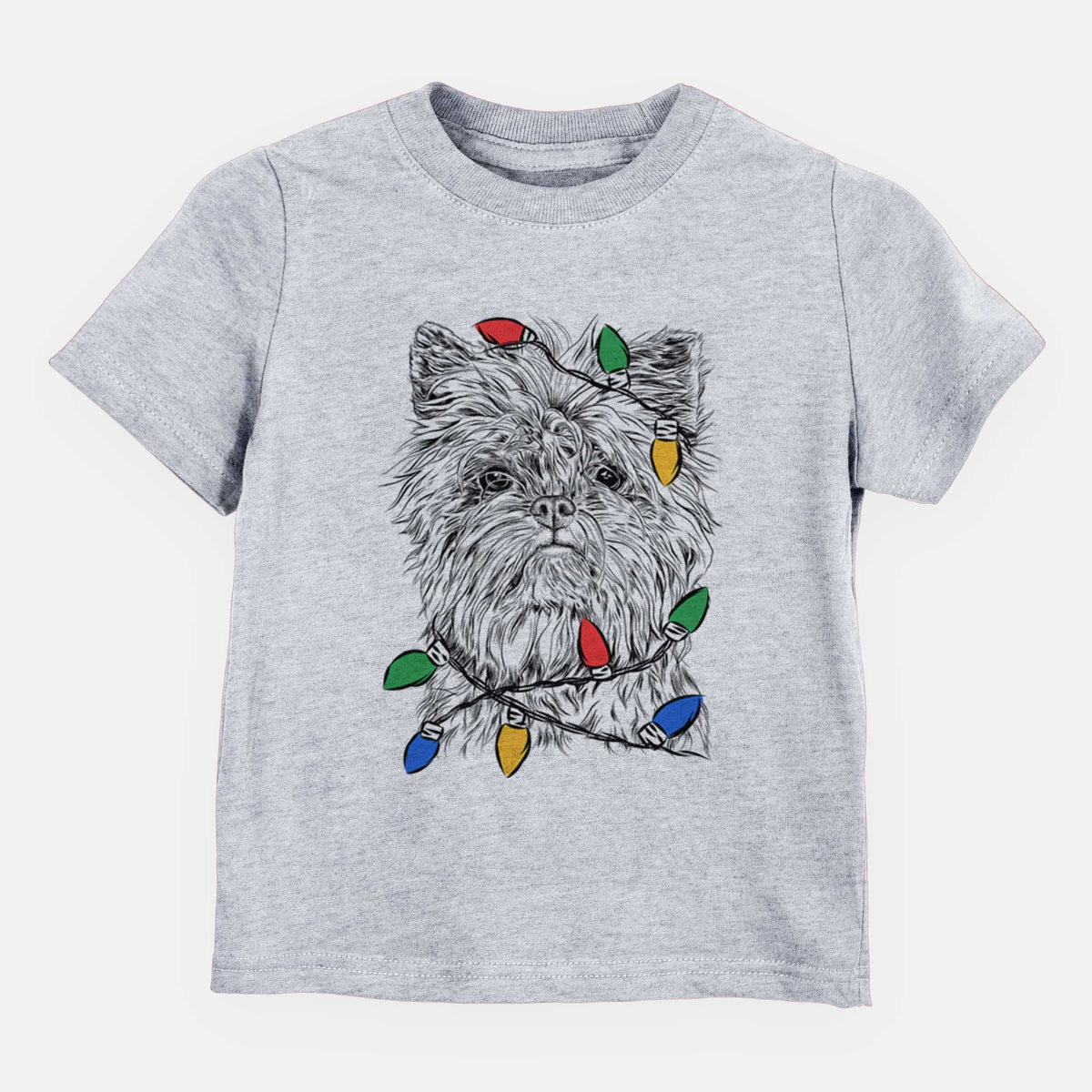 Christmas Lights Alvin the Affenpinscher - Kids/Youth/Toddler Shirt