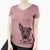 Christmas Lights Amigo the Heeler Mix - Women's Perfect V-neck Shirt