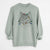 Christmas Lights Angel the Maine Coon Cat - Unisex Pigment Dyed Crew Sweatshirt