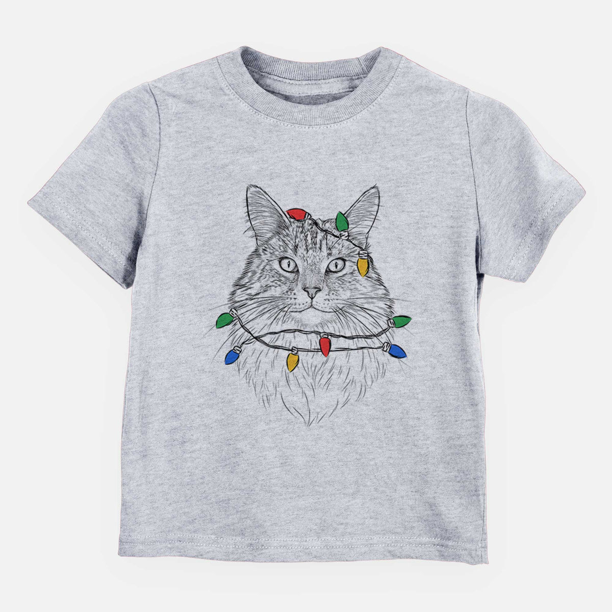 Christmas Lights Angel the Maine Coon Cat - Kids/Youth/Toddler Shirt