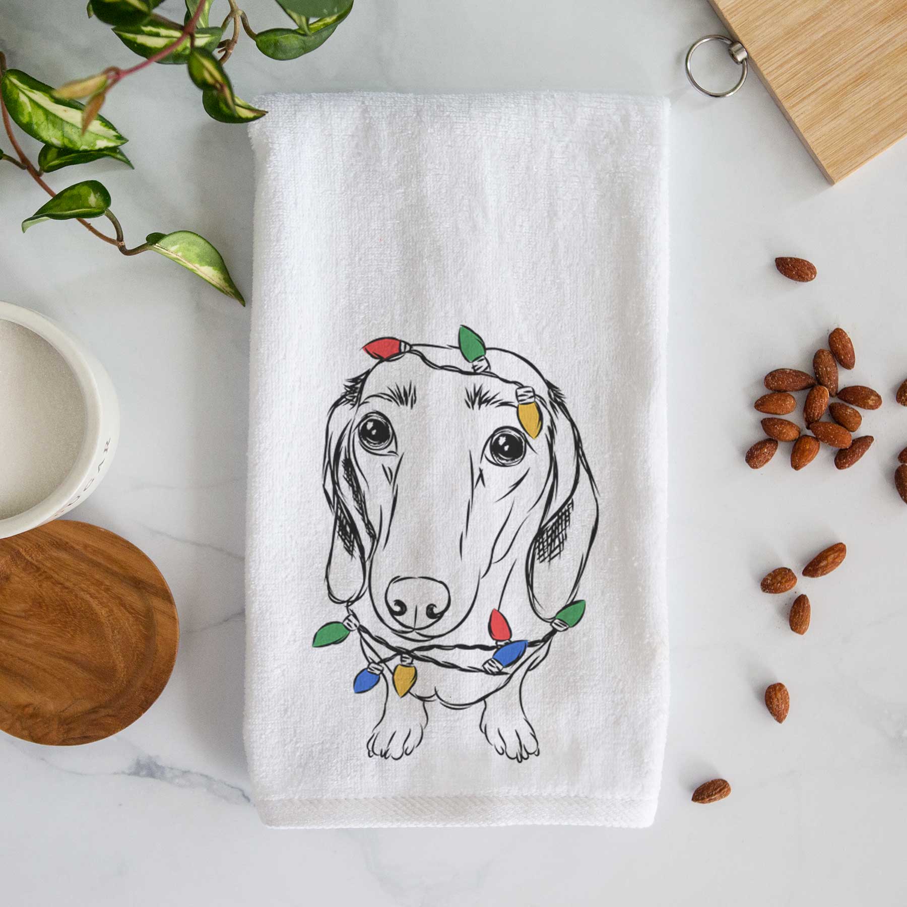 Annabelle the Dachshund Decorative Hand Towel