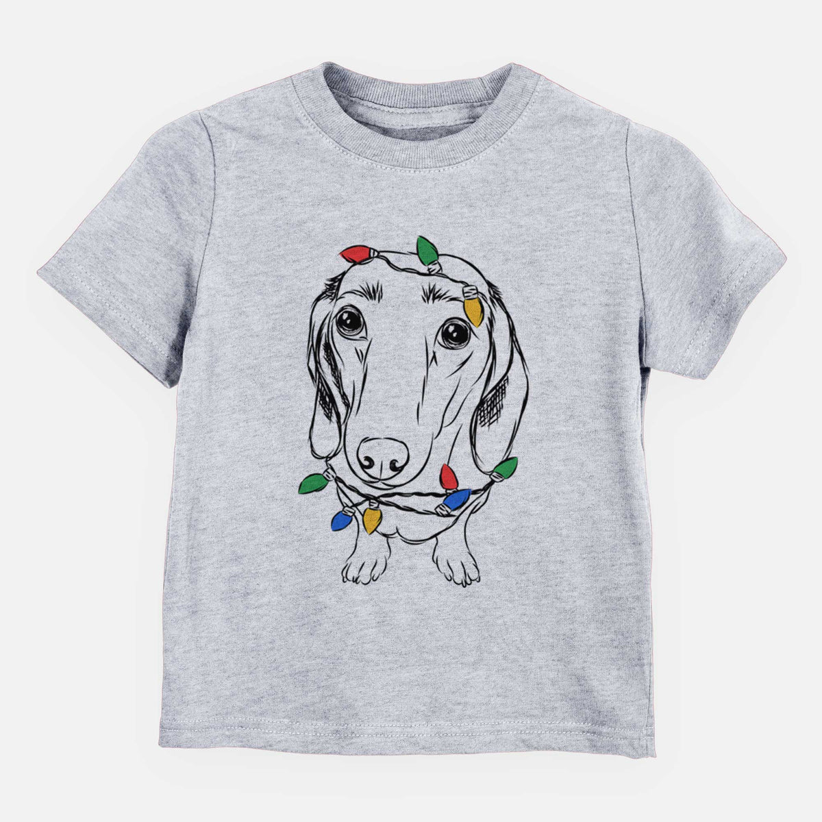 Christmas Lights Annabelle the Dachshund - Kids/Youth/Toddler Shirt