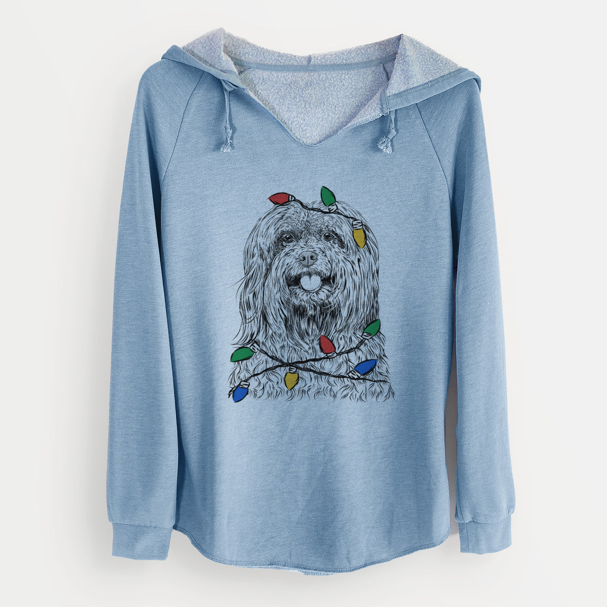 Christmas Lights Annie the Mixed Breed - Cali Wave Hooded Sweatshirt