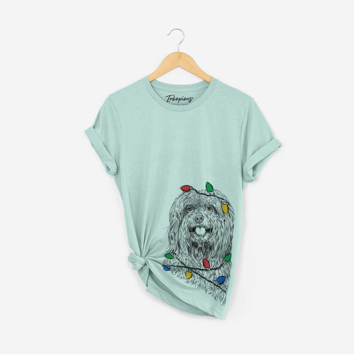 Christmas Lights Annie the Mixed Breed - Unisex Crewneck