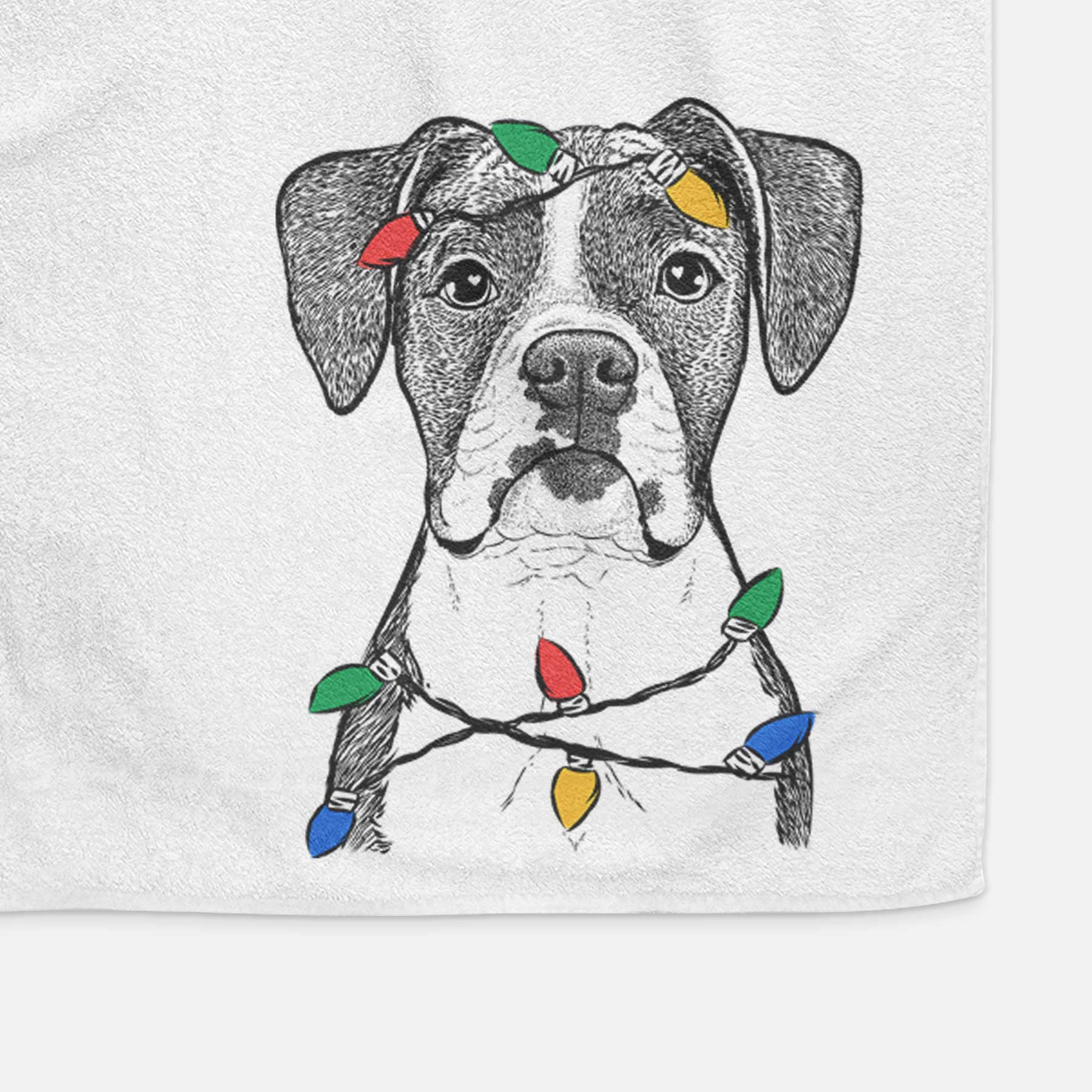 Annie the Boxer Decorative Hand Towel