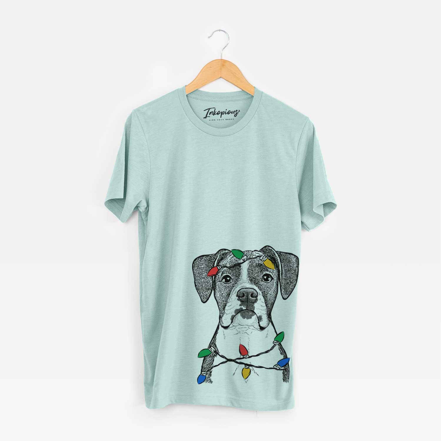 Christmas Lights Annie the Boxer - Unisex Crewneck