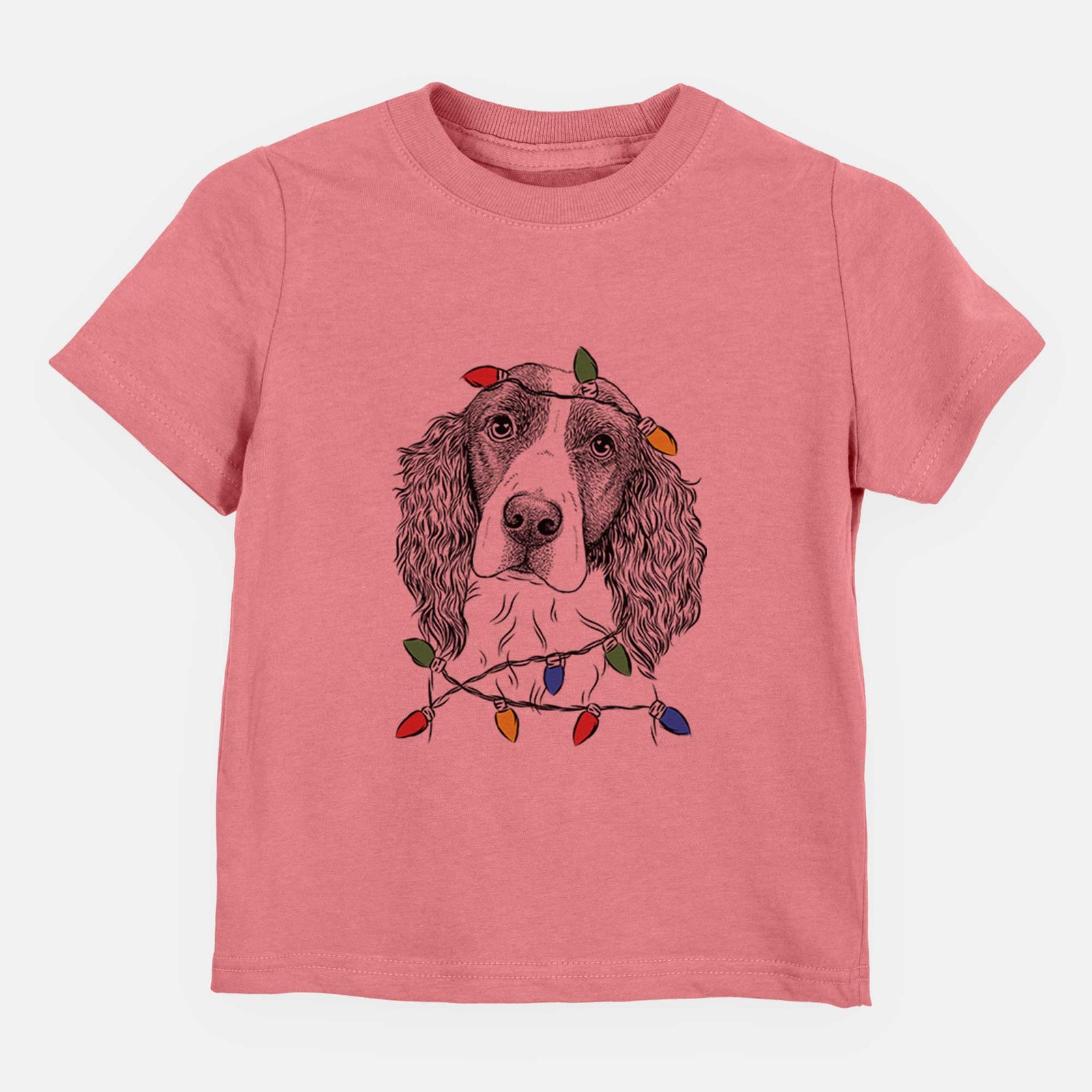 Christmas Lights Annie the English Springer Spaniel - Kids/Youth/Toddler Shirt