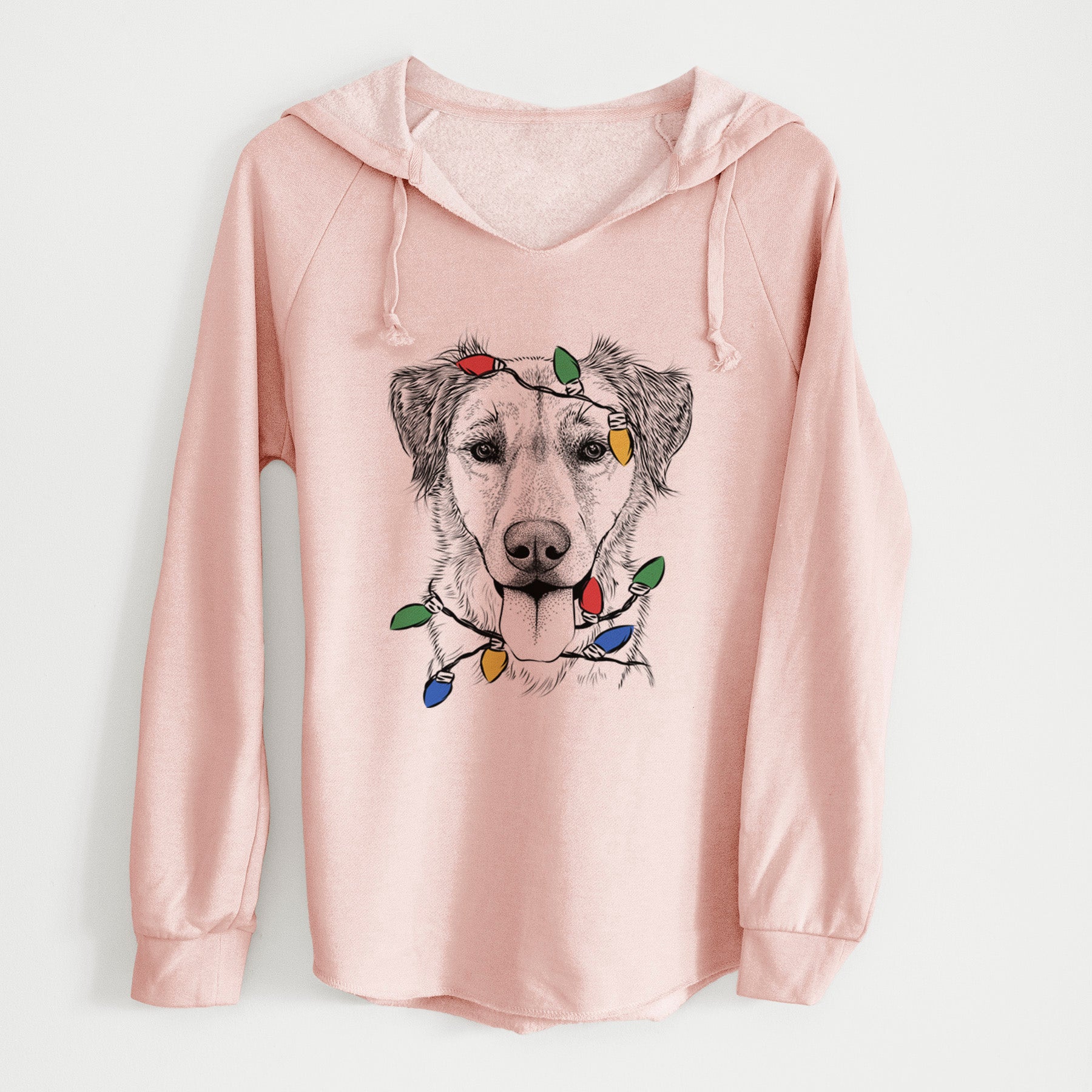 Christmas Lights Apollo the Mixed Breed - Cali Wave Hooded Sweatshirt