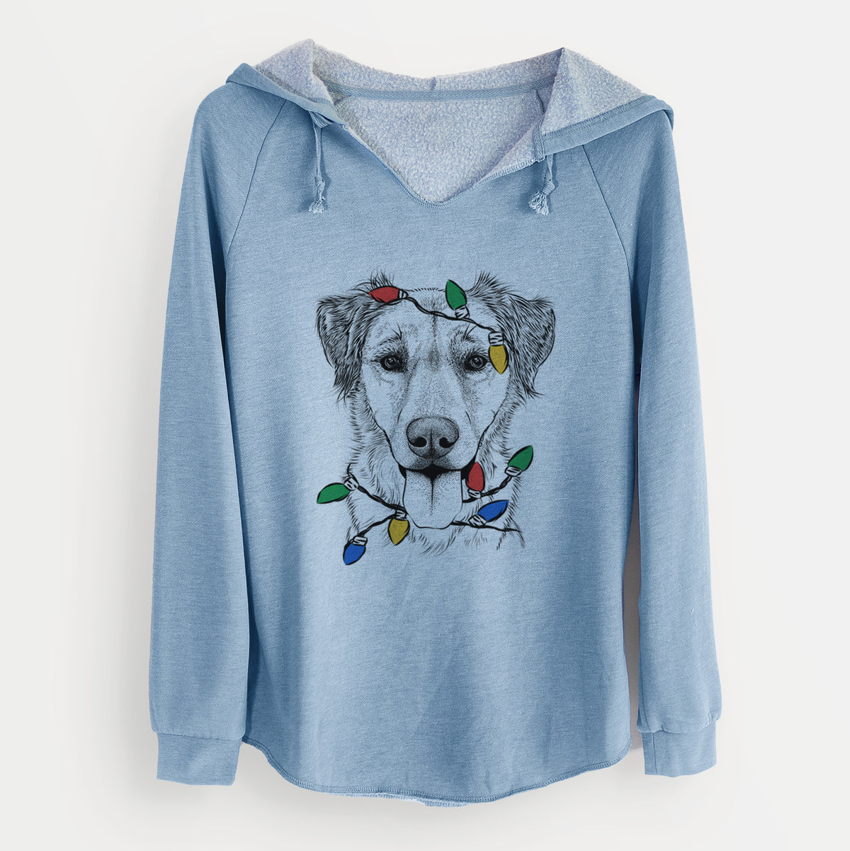 Christmas Lights Apollo the Mixed Breed - Cali Wave Hooded Sweatshirt