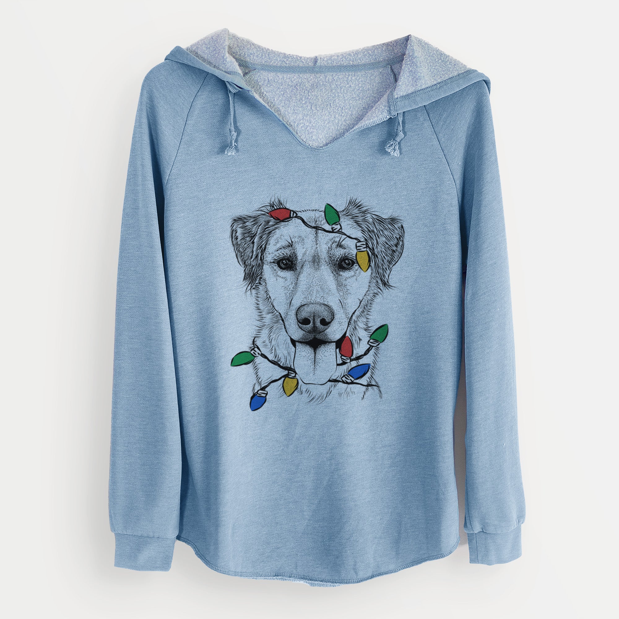 Christmas Lights Apollo the Mixed Breed - Cali Wave Hooded Sweatshirt