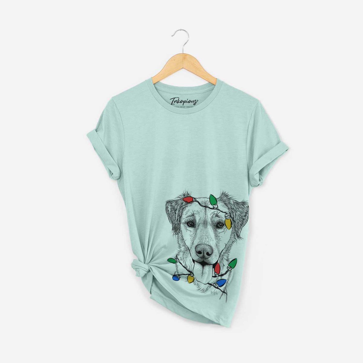 Christmas Lights Apollo the Mixed Breed - Unisex Crewneck